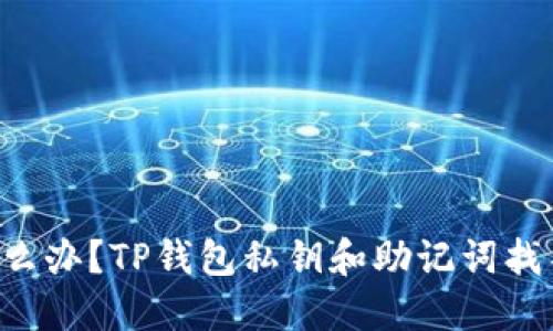 我该怎么办？TP钱包私钥和助记词找不到了！